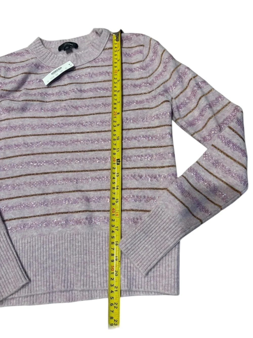 J. Crew j crew purple wool blend sequined sweater xs nwt new